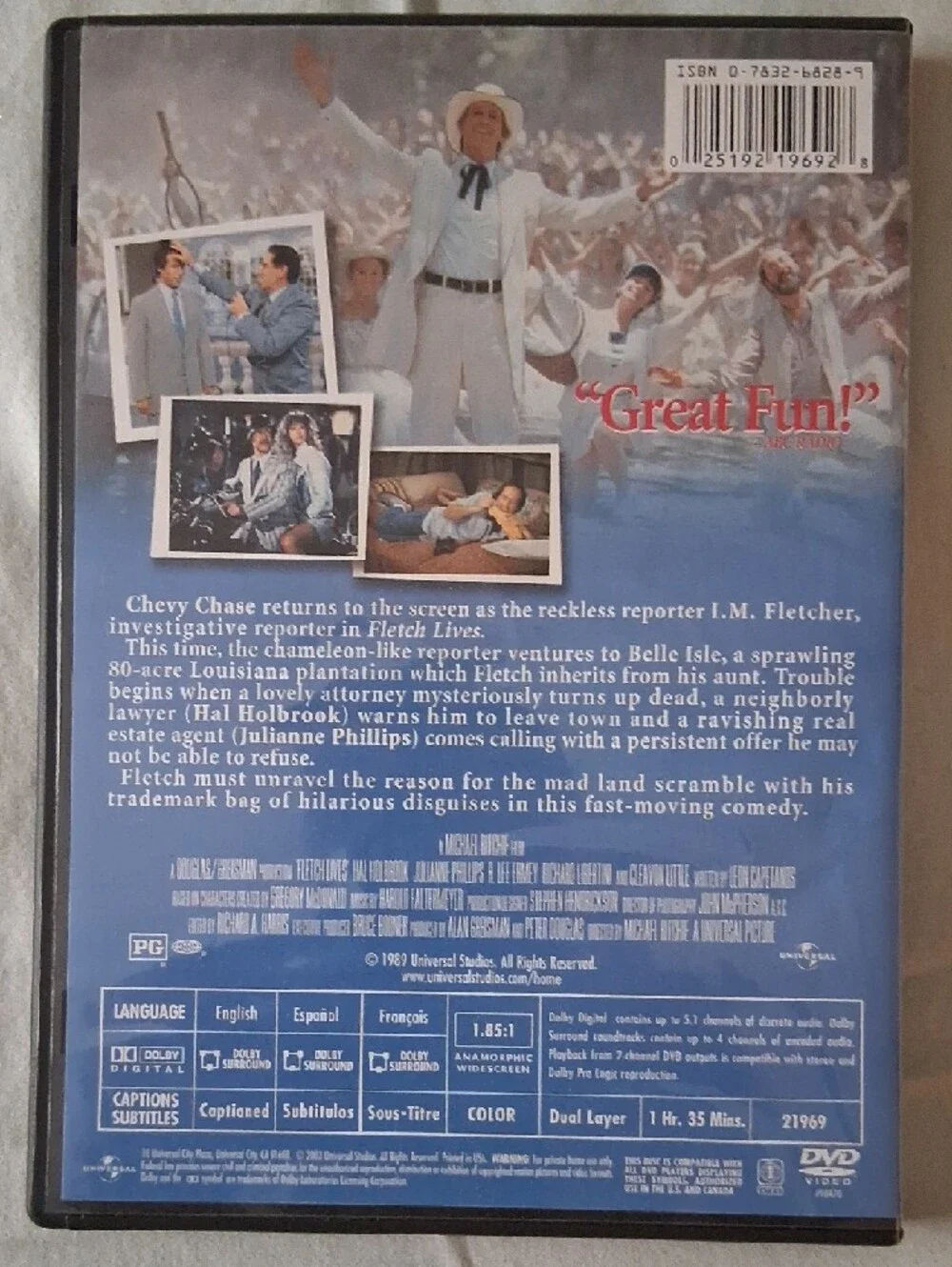 Chevy Chase In Fletch Lives - Universal DVD Widescreen